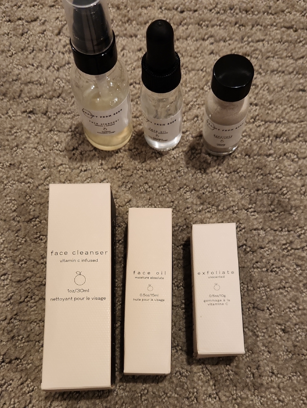 Beauty From BEES Face Cleanser + Face Oil + Exfoliate Set (Women Skincare)